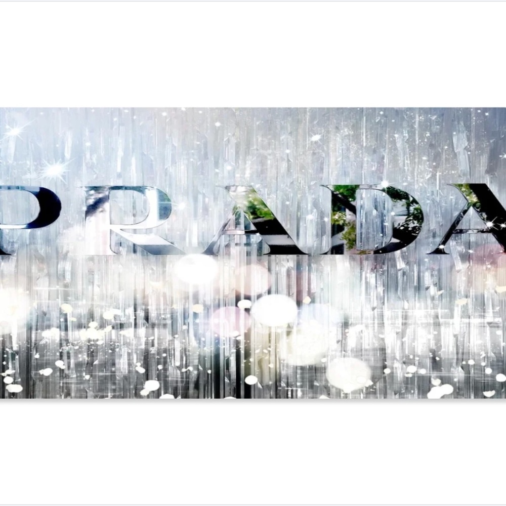 Oliver Gal | "Silver Name" Canvas Art | PRADA - Picture 2 of 8